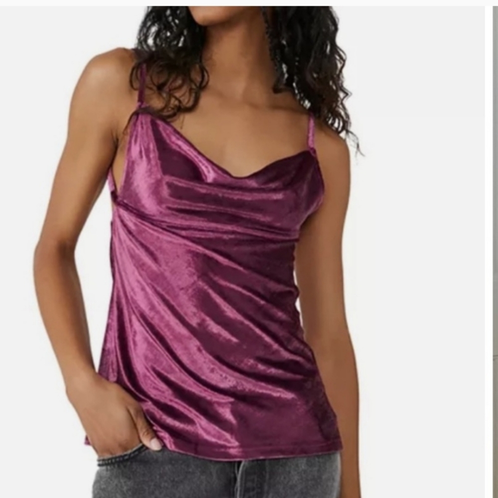 NWT Free People All Night Velvet Camisole